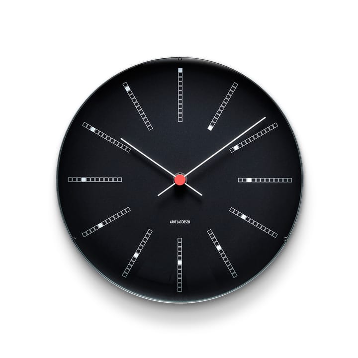 AJ Bankers ρολόι μαύρο - Ø 29 cm - Arne Jacobsen Clocks