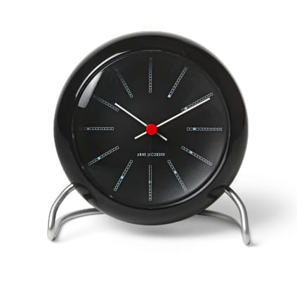 AJ Bankers επιτραπέζιο ρολόι - Μαύρο - Arne Jacobsen Clocks