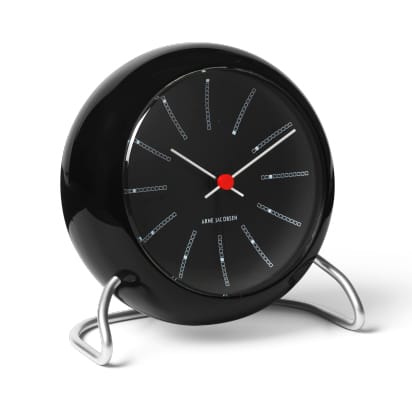 AJ Bankers επιτραπέζιο ρολόι - Μαύρο - Arne Jacobsen Clocks