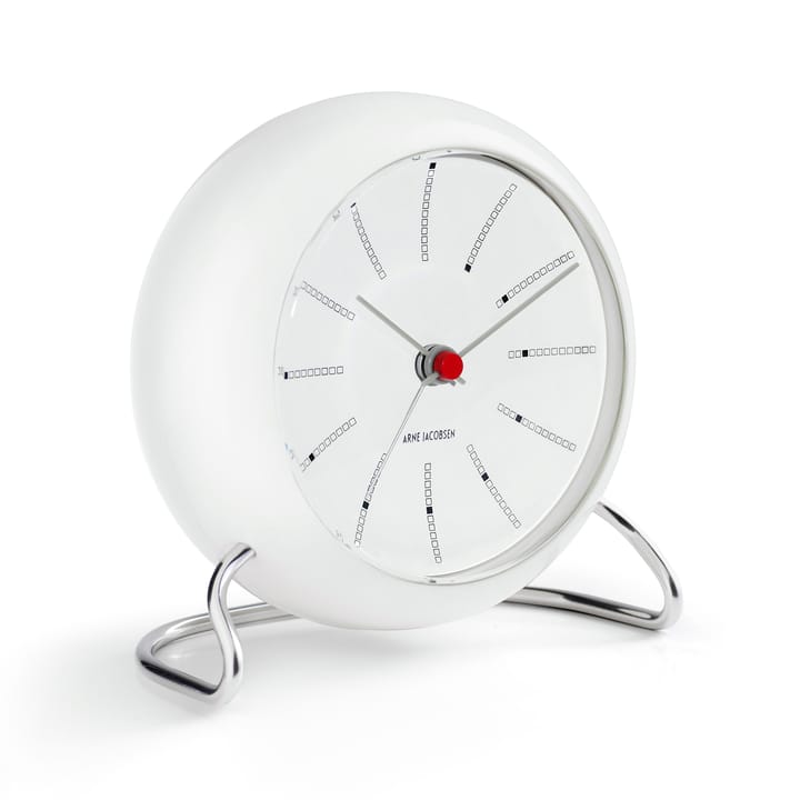 AJ Bankers επιτραπέζιο ρολόι, λευκό Arne Jacobsen Clocks