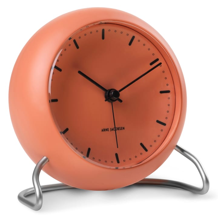 AJ City Hall επιτραπέζιο ρολόι, παλ πορτοκαλί Arne Jacobsen Clocks