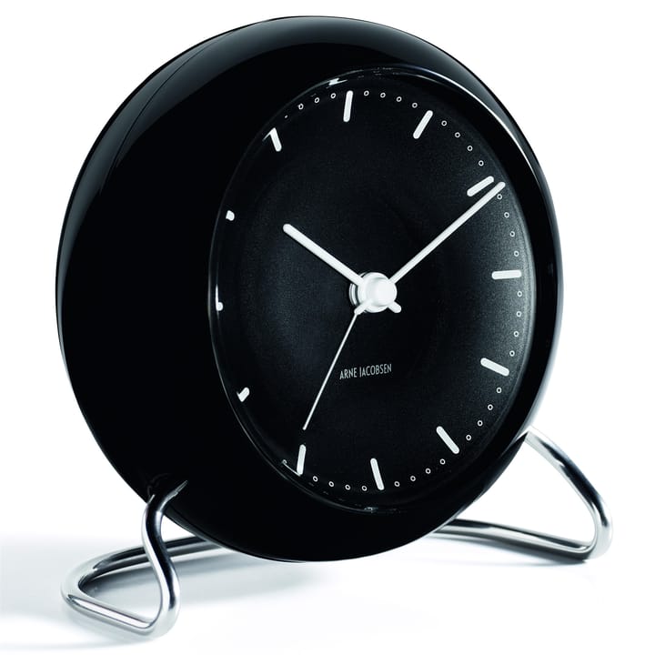 AJ City Hall επιτραπέζιο ρολόι, μαύρο Arne Jacobsen Clocks