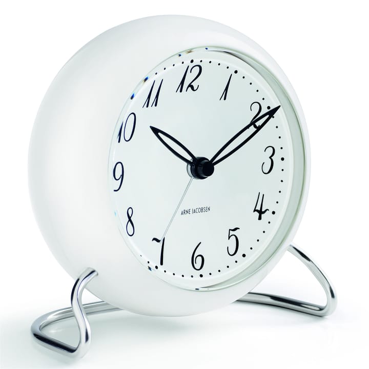 AJ LK επιτραπέζιο ρολόι, λευκό Arne Jacobsen Clocks