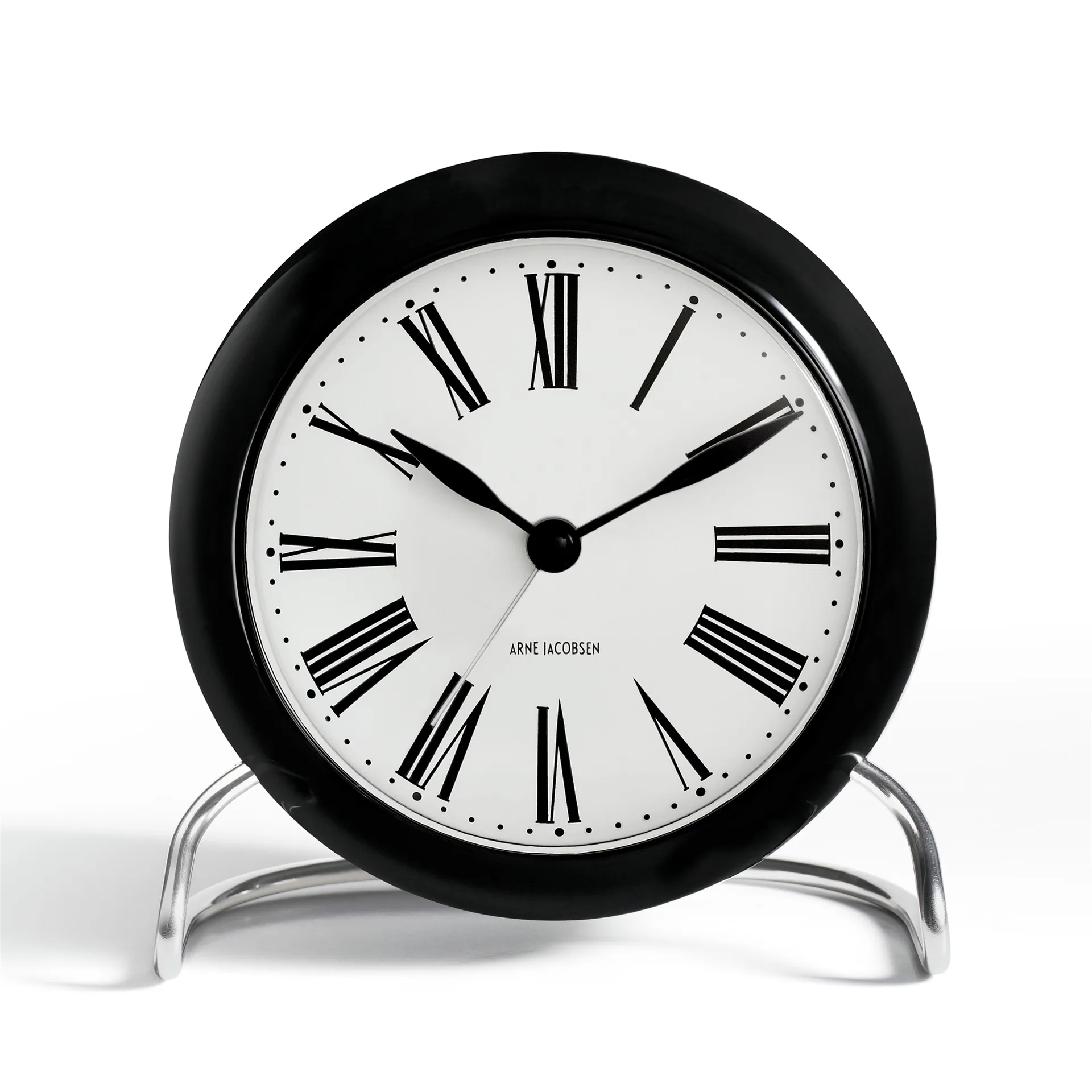 AJ Roman επιτραπέζιο ρολόι, μαύρο Arne Jacobsen Clocks