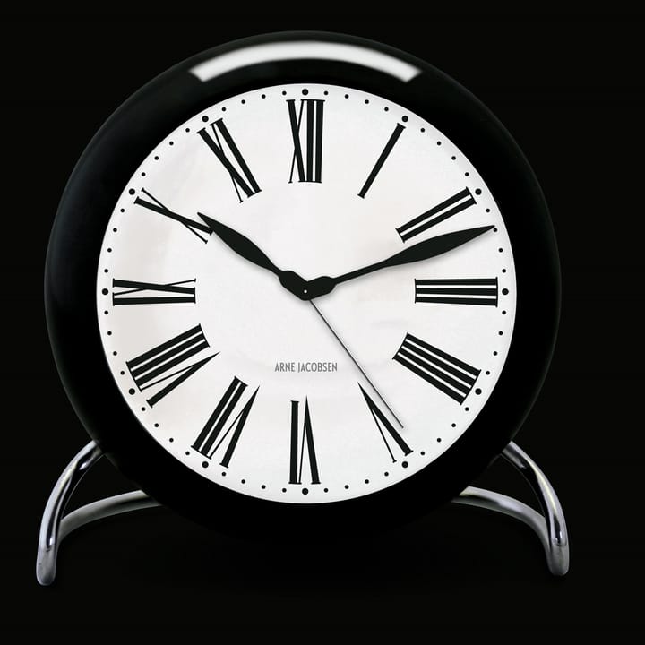 AJ Roman επιτραπέζιο ρολόι, μαύρο Arne Jacobsen Clocks