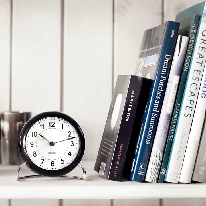 AJ Station επιτραπέζιο ρολόι, μαύρο Arne Jacobsen Clocks