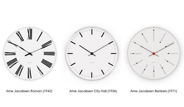 Arne Jacobsen Bankers ρολόι τοίχου - Ø 160 mm - Arne Jacobsen Clocks