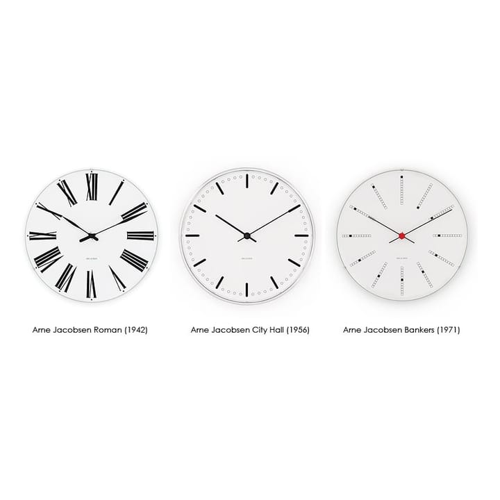 Arne Jacobsen Bankers ρολόι τοίχου - Ø 290 mm - Arne Jacobsen Clocks