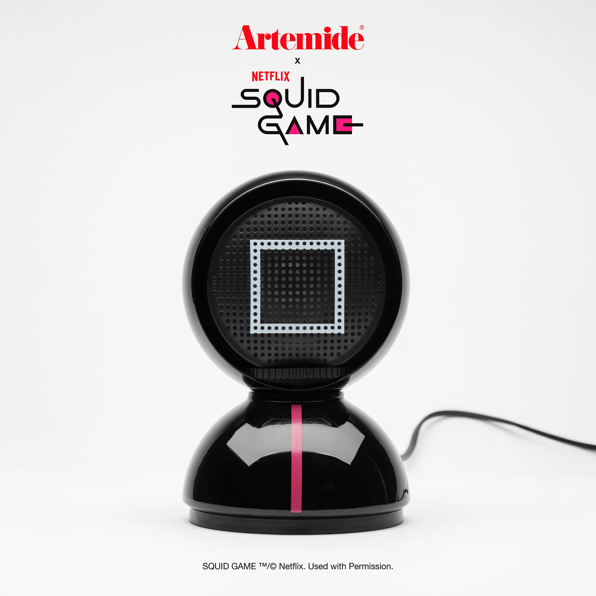 Eclisse x Squid Game φωτιστικό τραπεζιού Special Edition, Guard black Artemide