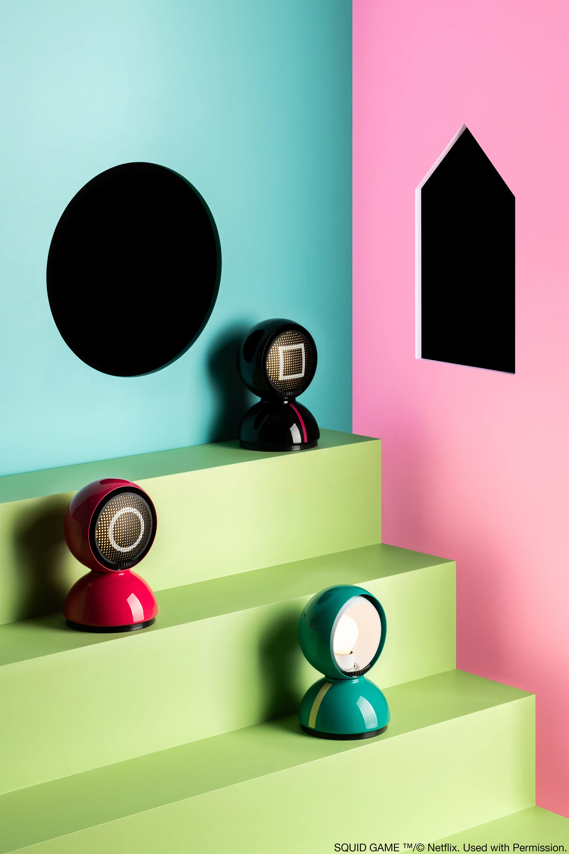 Eclisse x Squid Game φωτιστικό τραπεζιού Special Edition, Guard black Artemide