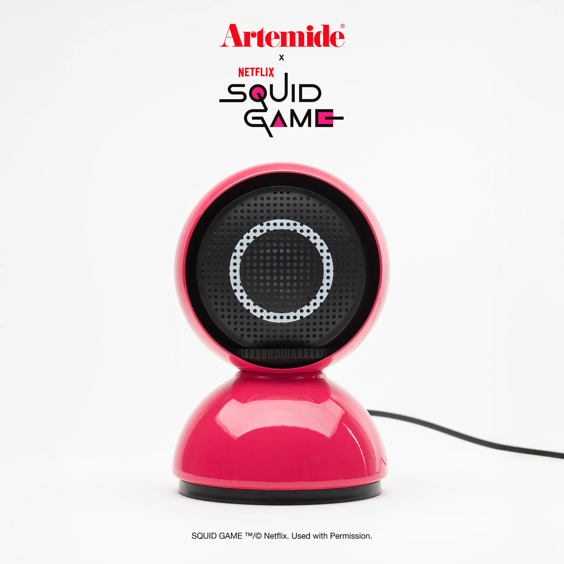 Eclisse x Squid Game φωτιστικό τραπεζιού Special Edition, Guard pink Artemide