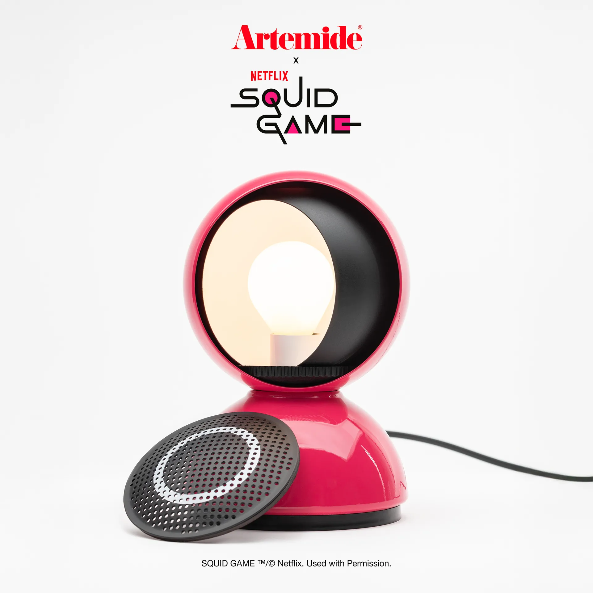 Eclisse x Squid Game φωτιστικό τραπεζιού Special Edition, Guard pink Artemide