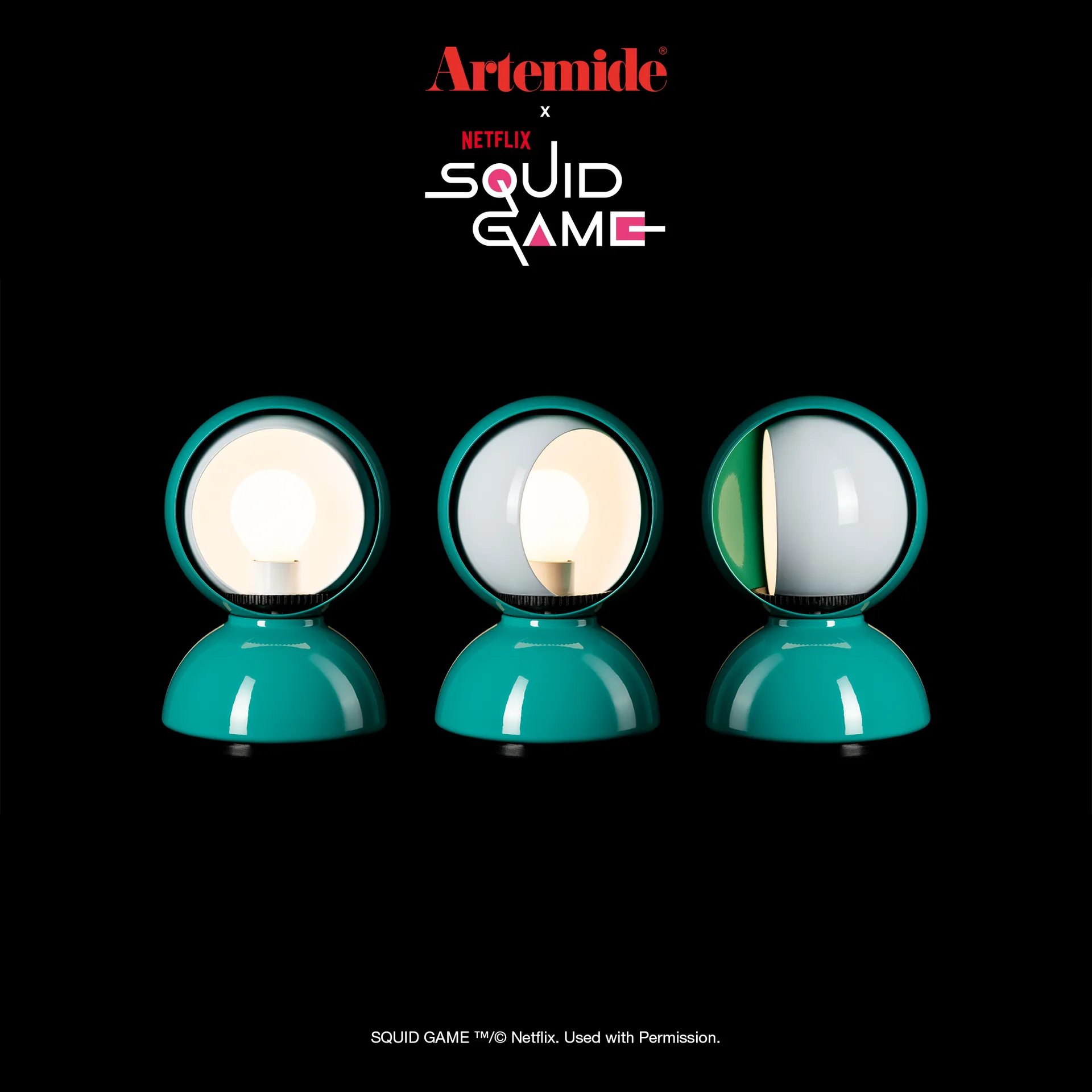 Eclisse x Squid Game φωτιστικό τραπεζιού Special Edition, Player Artemide