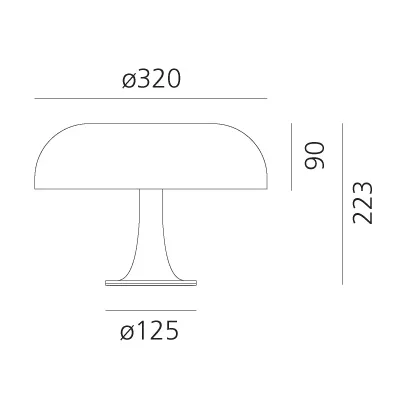 Επιτραπέζιο φωτιστικό Nessino, Ruby red Artemide