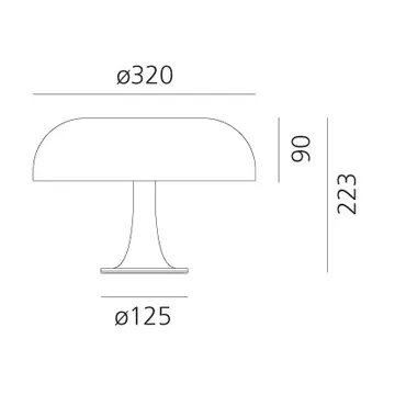 Επιτραπέζιο φωτιστικό Nessino - Ruby red - Artemide