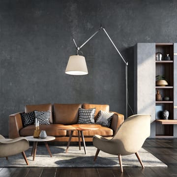 Φωτιστικό δαπέδου Tolomeo Mega - Μαύρο-μαύρο, Ø36 εκ - Artemide