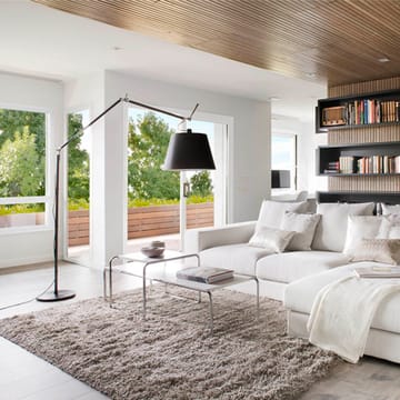 Φωτιστικό δαπέδου Tolomeo Mega - Μαύρο-μαύρο, Ø42 εκ - Artemide
