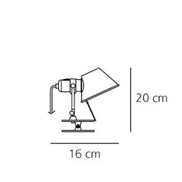 Tolomeo Pinza Micro φωτιστικό τοίχου LED - Αλουμίνιο, LED - Artemide