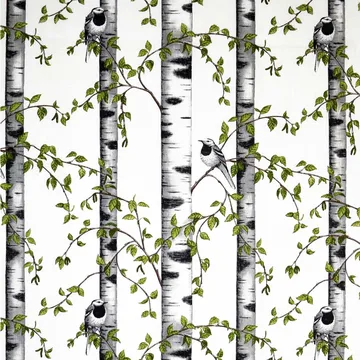 Björkdungen ύφασμα - λευκό - Arvidssons Textil