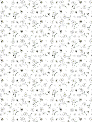 Blomstersurr ύφασμα - Μπεζ - Arvidssons Textil