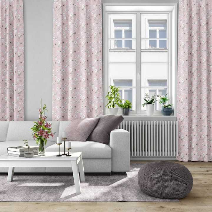 Blomstersurr ύφασμα - Ροζ - Arvidssons Textil