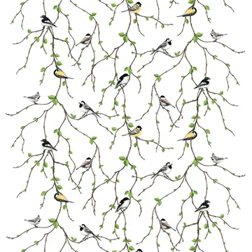 Fågelfest ύφασμα - πολύχρωμο - Arvidssons Textil