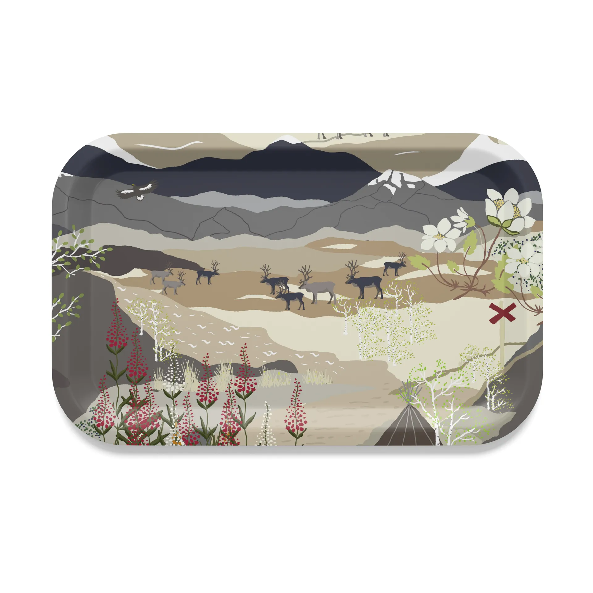 Δίσκος, Fjällvandring, 21x33 εκ, Μπεζ Arvidssons Textil