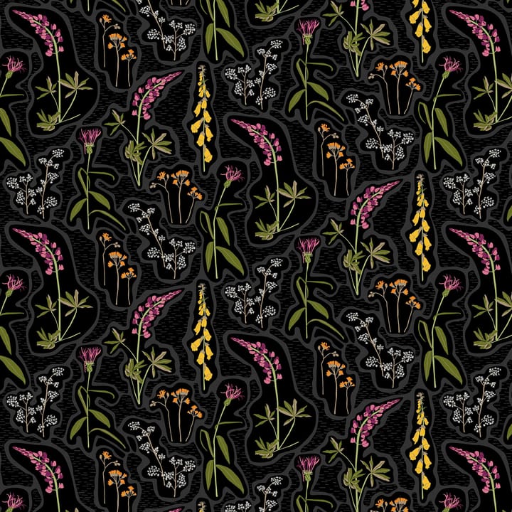 Florens μουσαμάς - μαύρο-πολύχρωμο - Arvidssons Textil