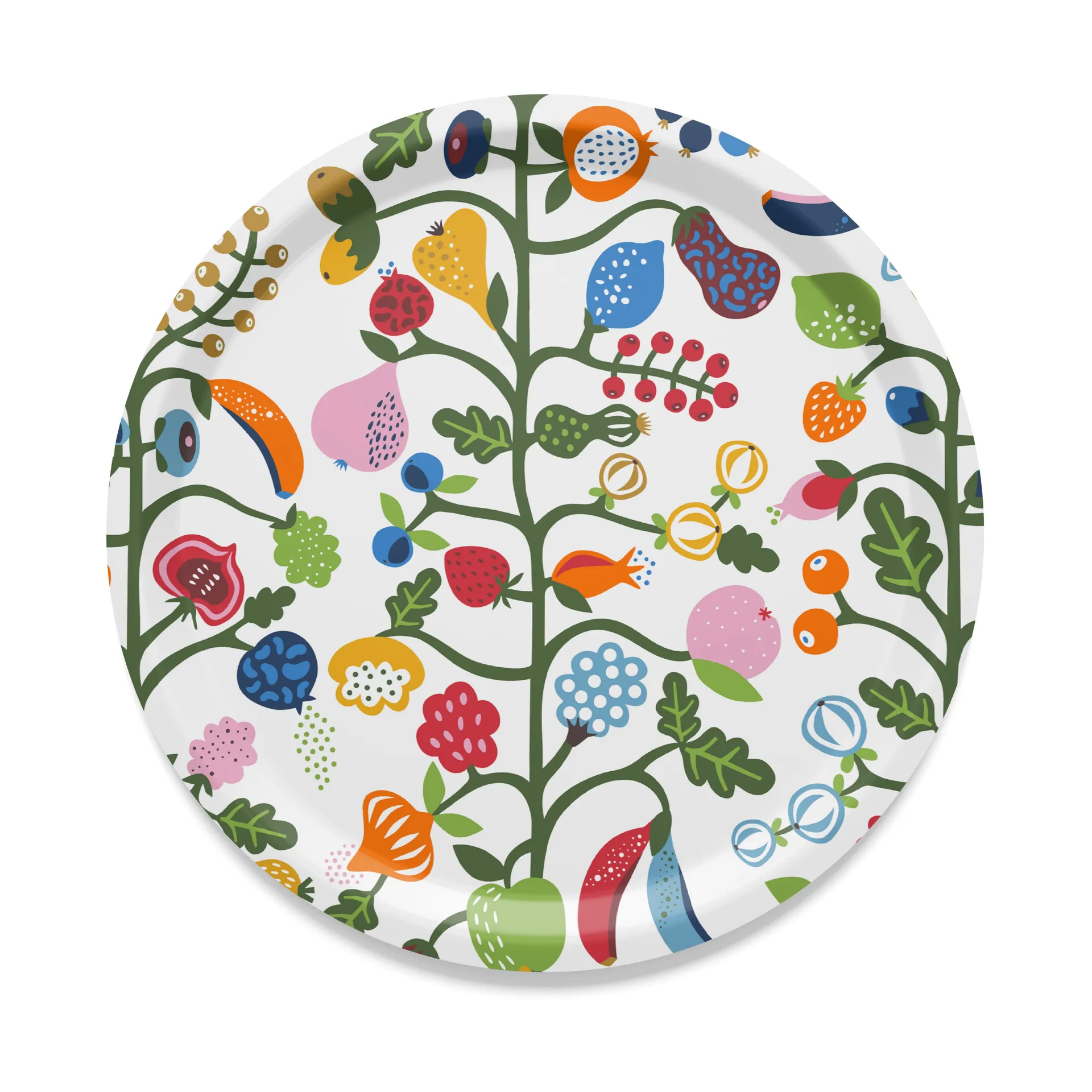 Fruktträdgården δίσκος Ø31 cm, Multi Arvidssons Textil