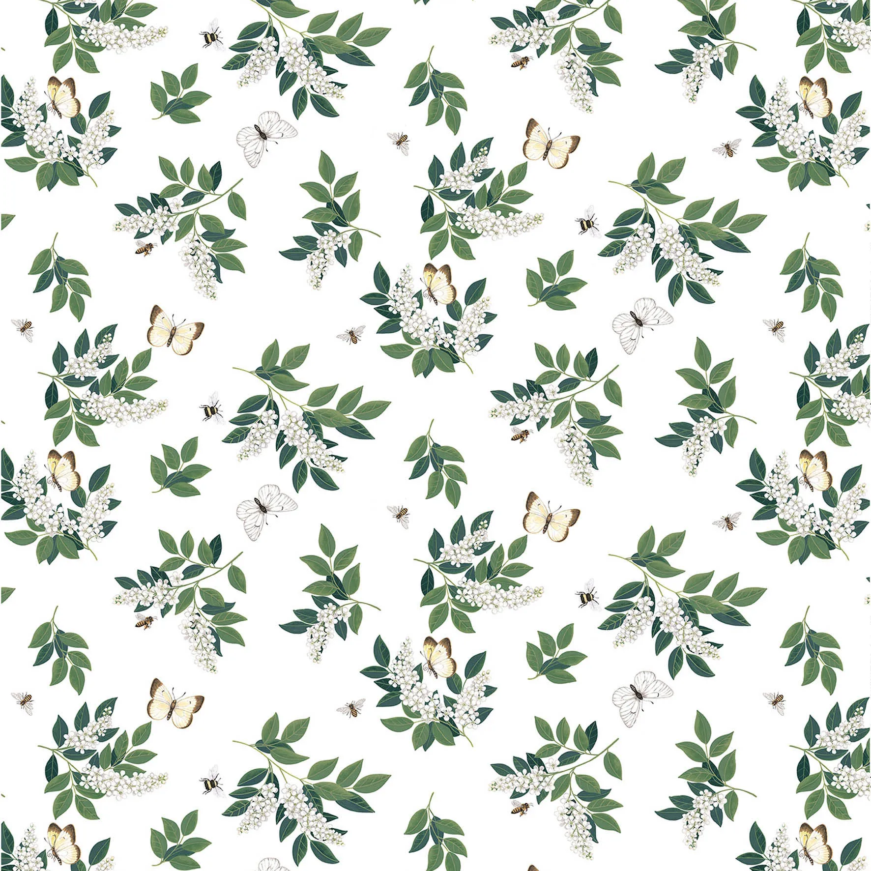 Häggå ύφασμα, πράσινο Arvidssons Textil