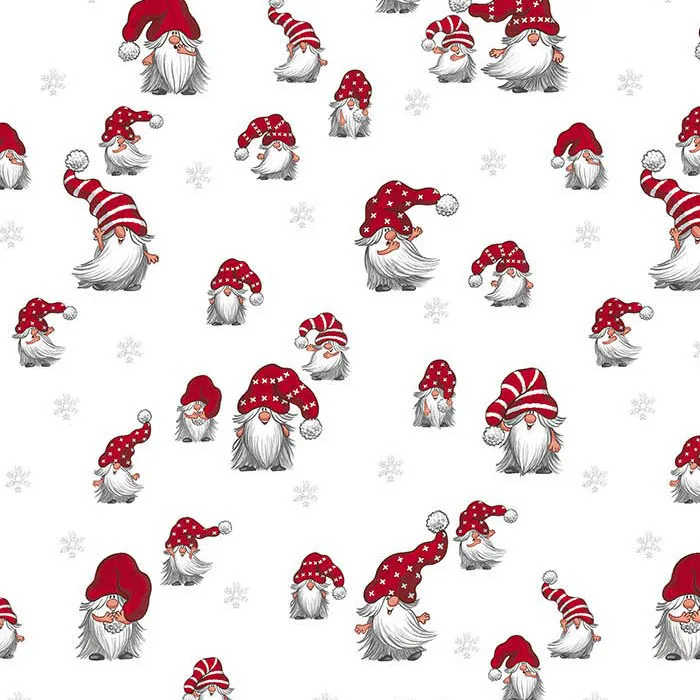 Ύφασμα Julian, υπόλευκο-κόκκινο Arvidssons Textil