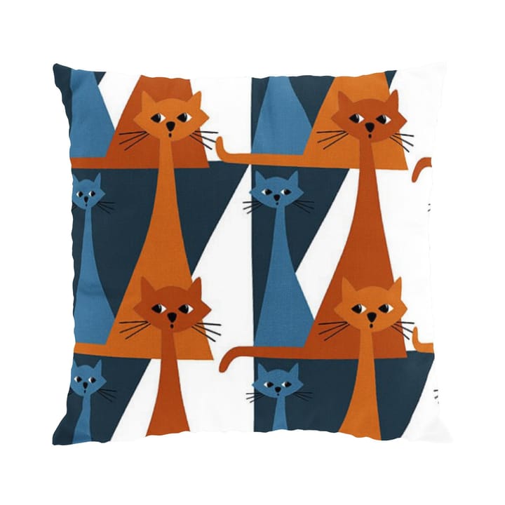 Kitty Καλύμματα μαξιλαριών 47x47 cm - μπλε-πορτοκαλί - Arvidssons Textil