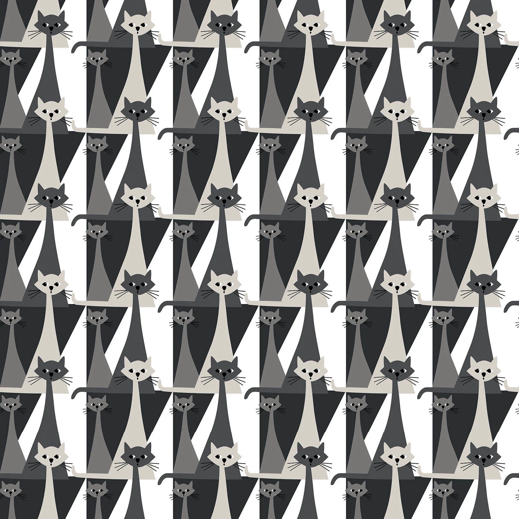 Kitty ύφασμα, Γκρι Arvidssons Textil