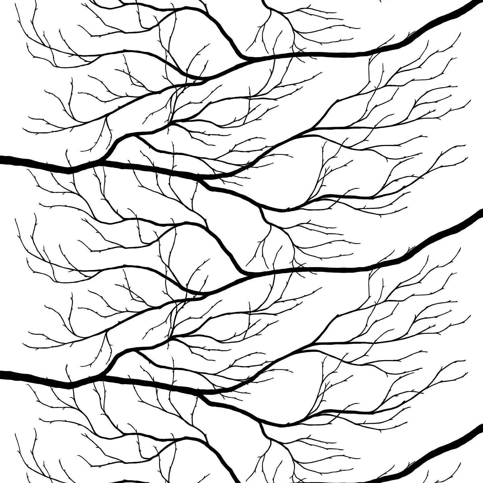 Kvisten ύφασμα, μαύρο-λευκό Arvidssons Textil