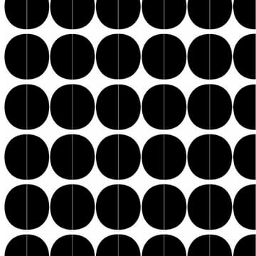 Lane ύφασμα - μαύροι κύκλοι - Arvidssons Textil