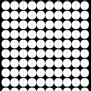 Lane ύφασμα - λευκοί κύκλοι - Arvidssons Textil