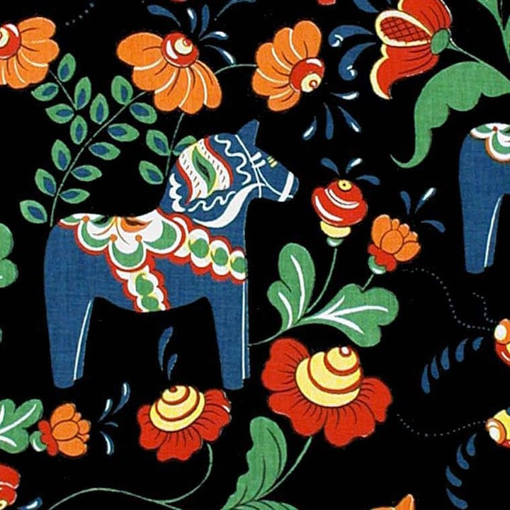Leksand ύφασμα, μαύρο Arvidssons Textil