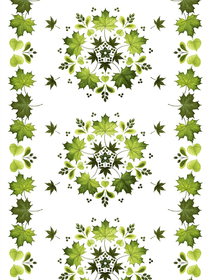 Lövkrans ύφασμα - Πράσινο - Arvidssons Textil