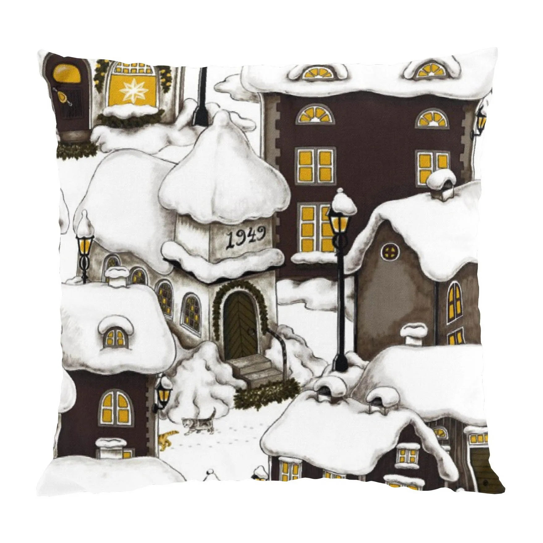 Μαξιλαροθήκη, Lyckeby, 43x43 εκ, Καφέ Arvidssons Textil