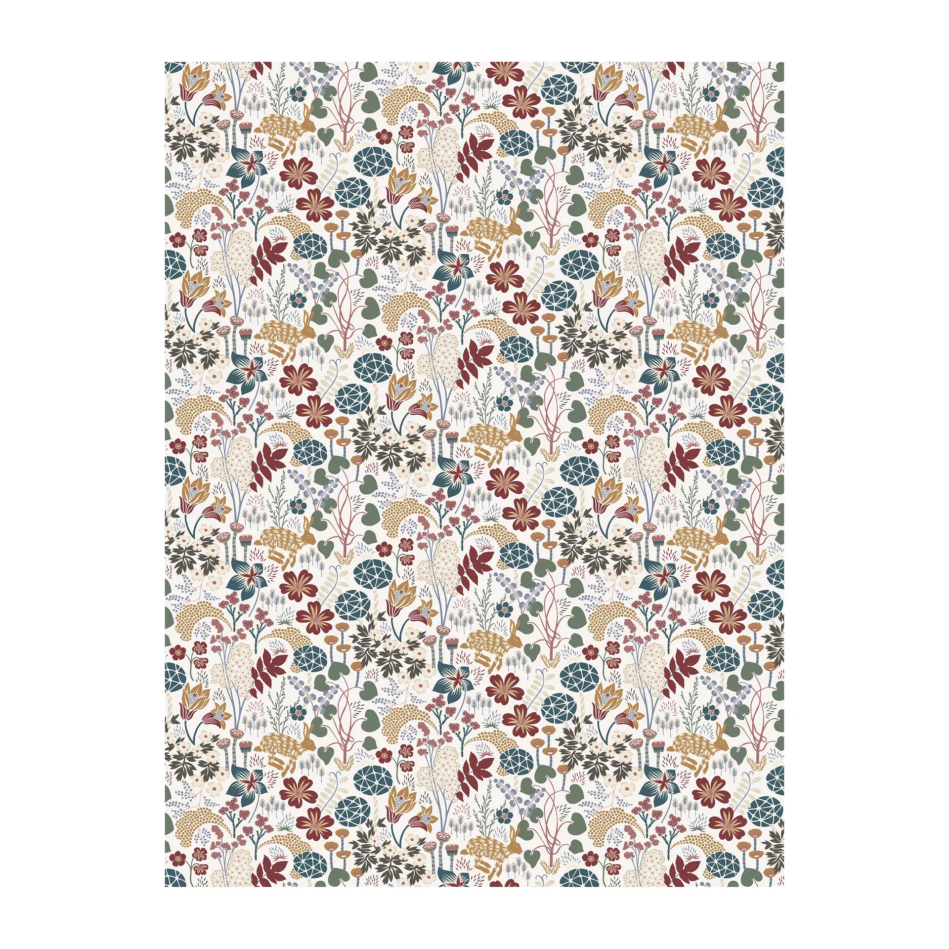 Μουσαμάς, Lyckeflykt, σκουριά-καφέ Arvidssons Textil