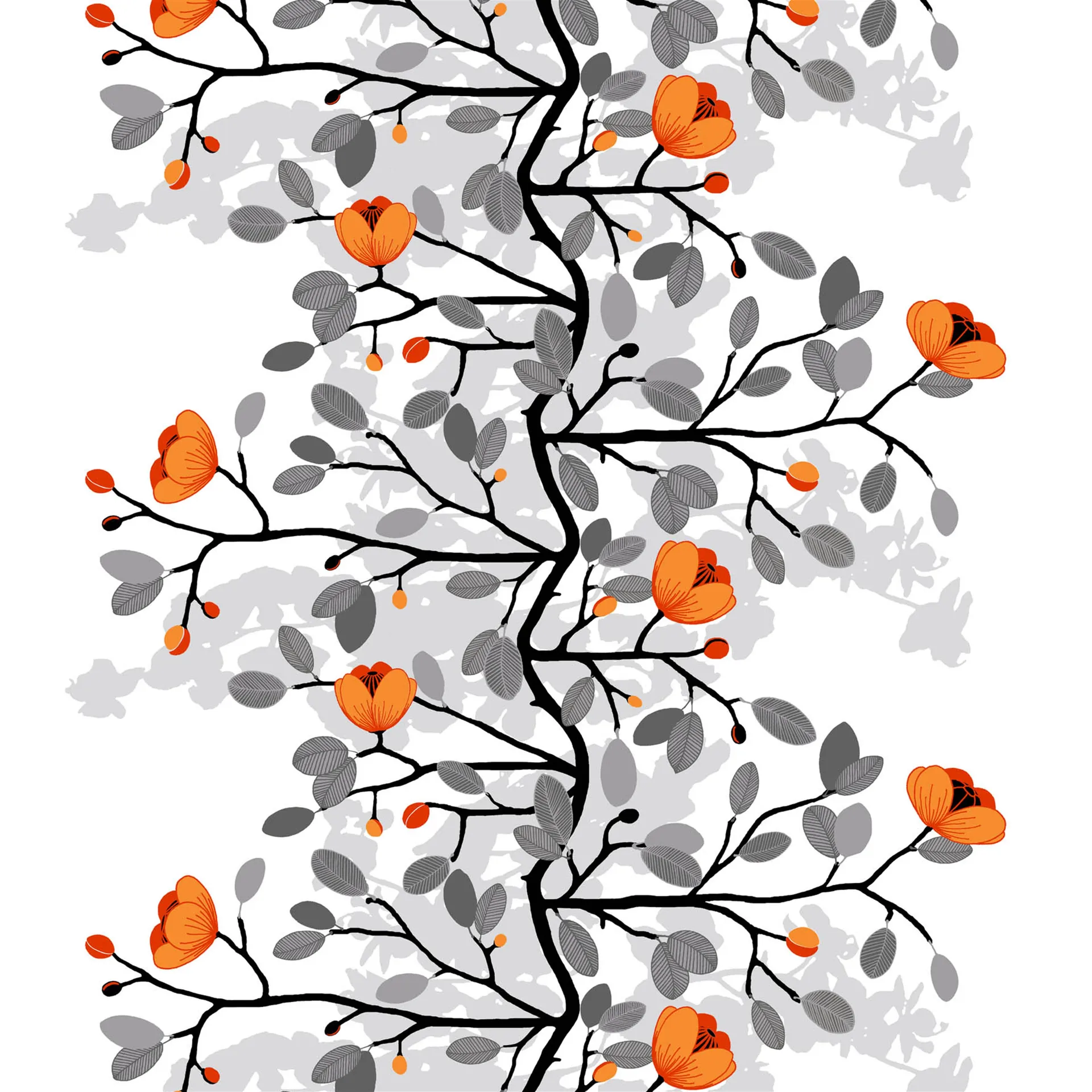 Ofelia ύφασμα , πορτοκαλί Arvidssons Textil