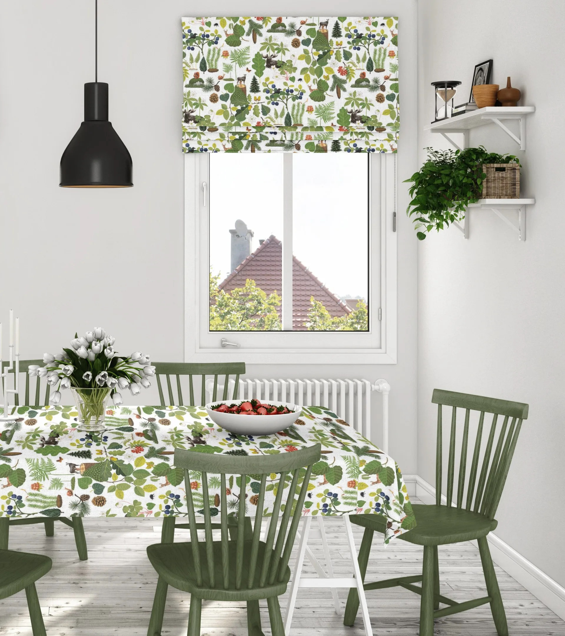 Skogsliv μουσαμάς, Πράσινο Arvidssons Textil