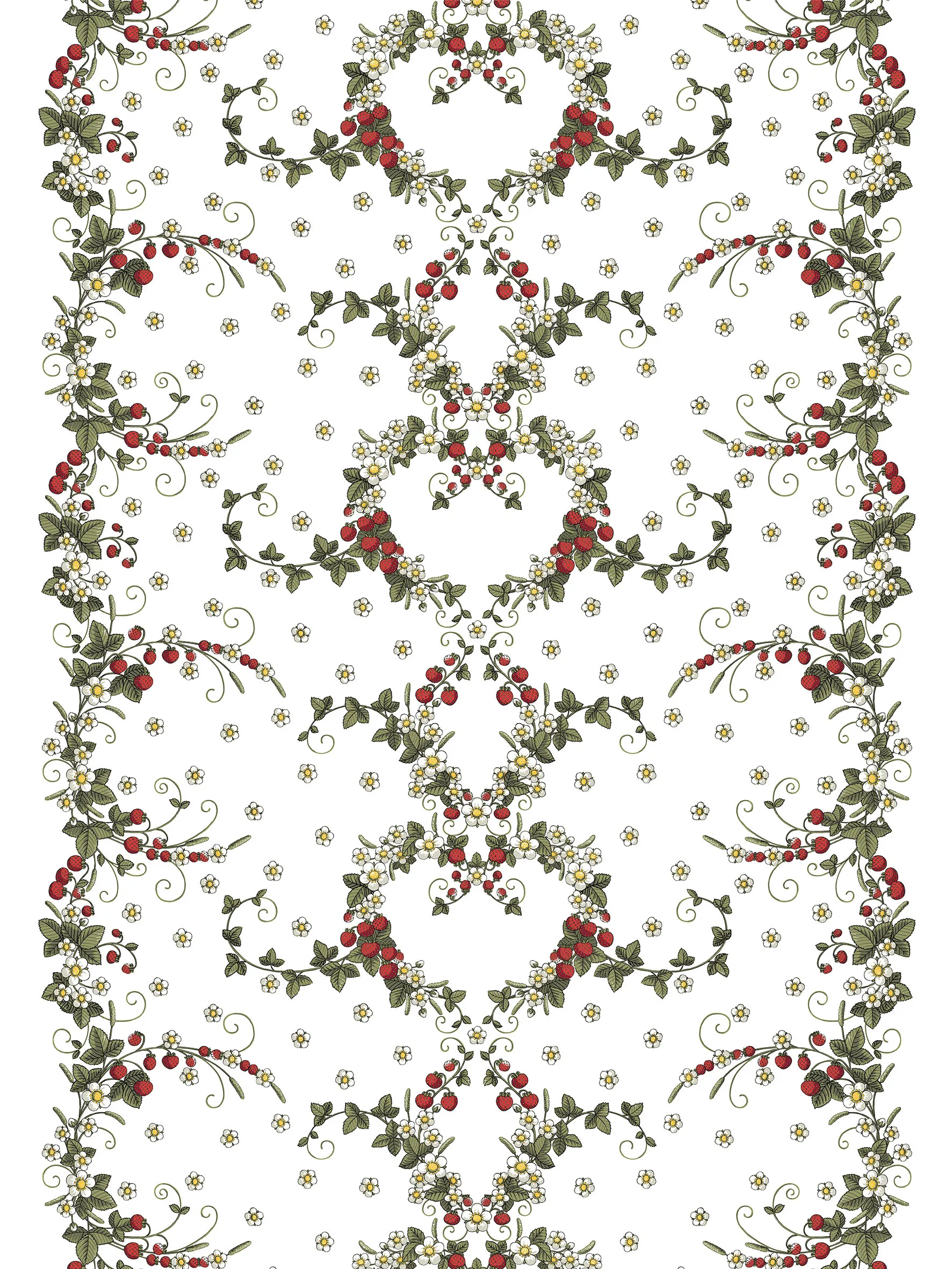 Smultronstället ύφασμα, Υπόλευκο Arvidssons Textil