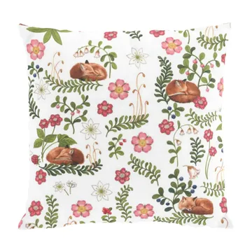 Sova räv μαξιλαροθήκη 47x47 cm - Πράσινο-ροζ - Arvidssons Textil