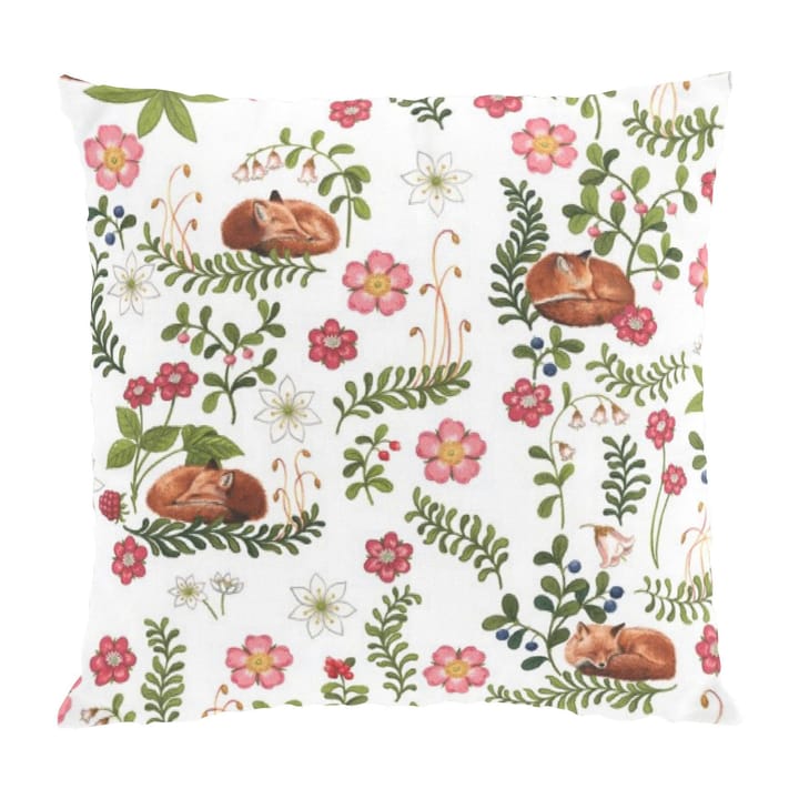 Sova räv μαξιλαροθήκη 47x47 cm, Πράσινο-ροζ Arvidssons Textil