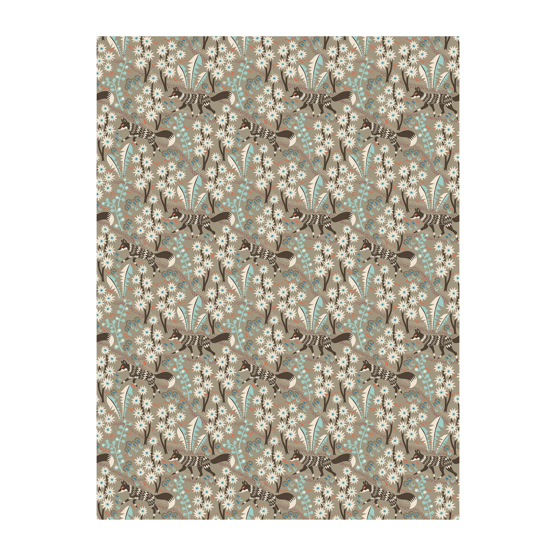 Ύφασμα, Stjärnspeja, Καφέ Arvidssons Textil