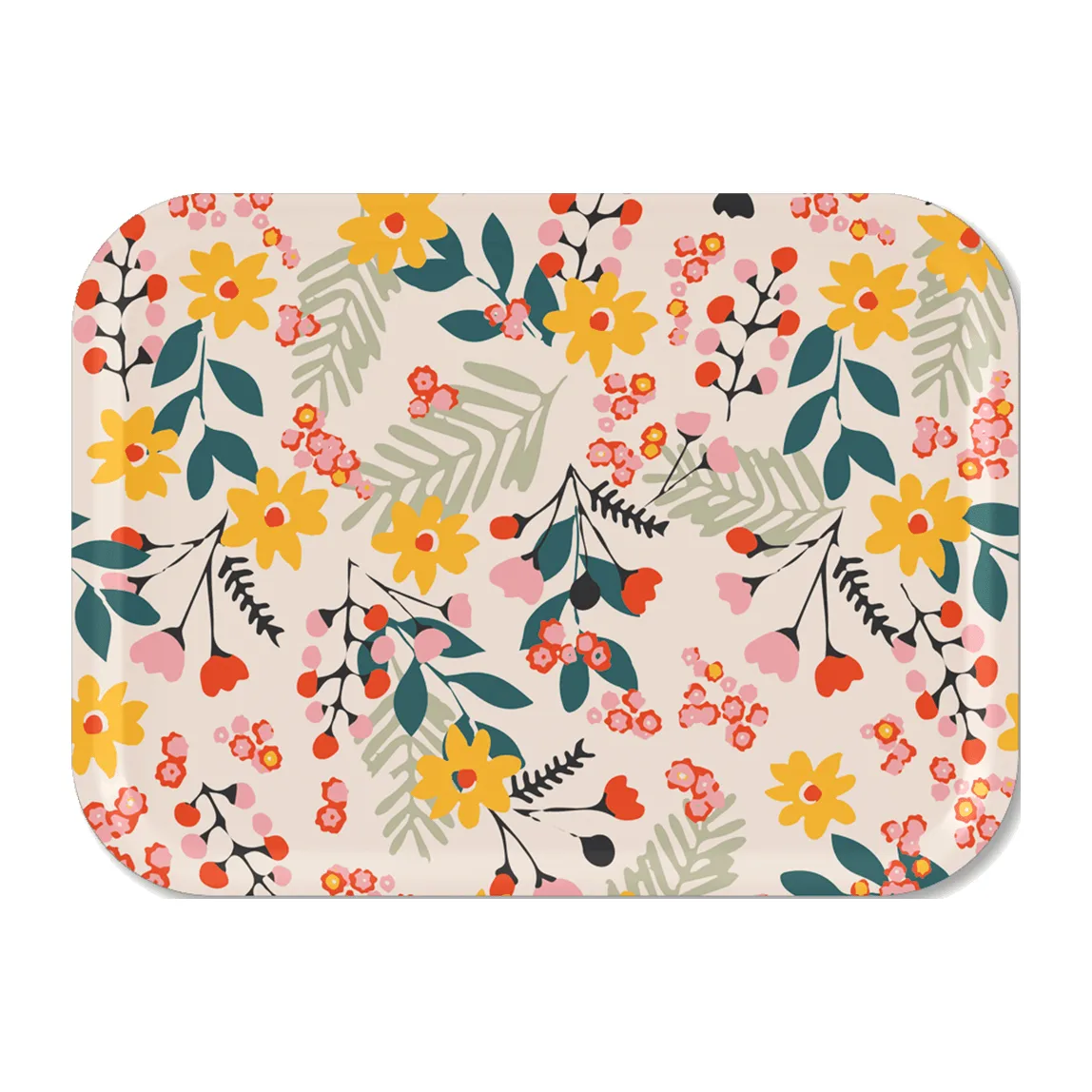 Λουλουδάτος δίσκος 20x27 εκ, Ροζ Åry Home