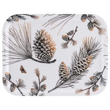 Pine Cone δίσκος 28x36 cm - Λευκό του βαμβακιού - Åry Home