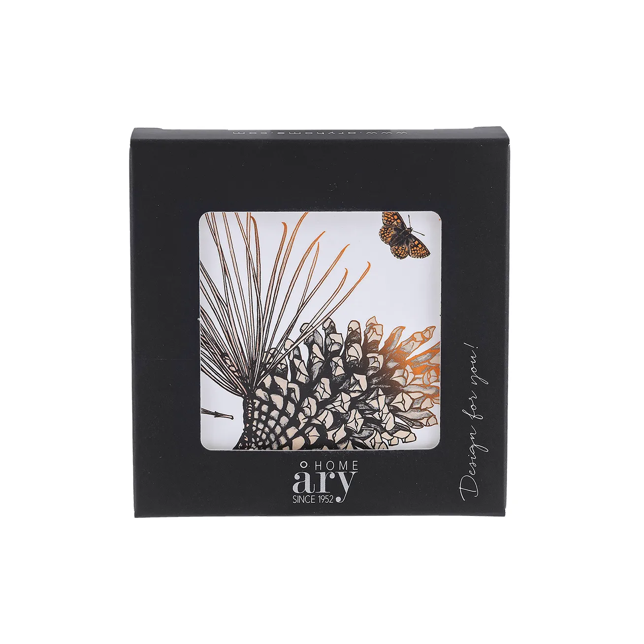 Pine Cone σουβέρ Συσκευασία 6 τεμαχίων, λευκό του βαμβακιού Åry Home