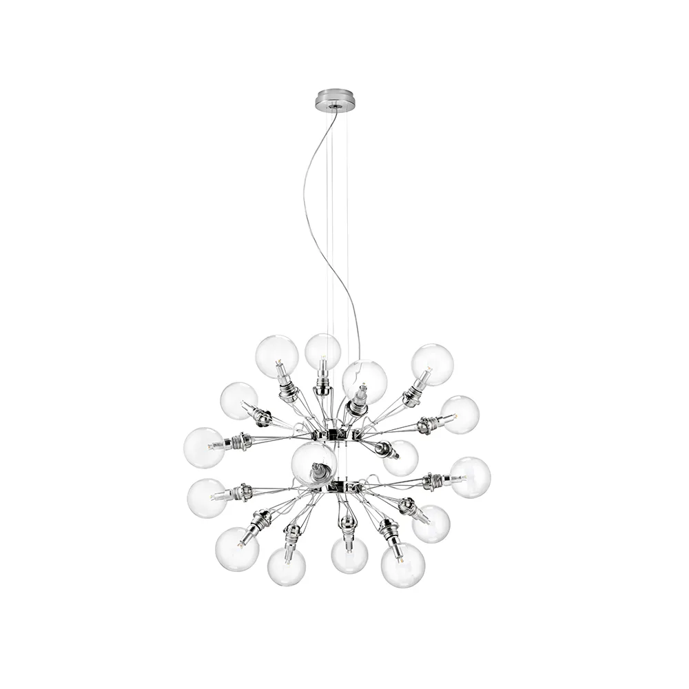 Κρεμαστό φωτιστικό, Matrix, Επινικελωμένο, με 16 βραχίονες Ateljé Lyktan